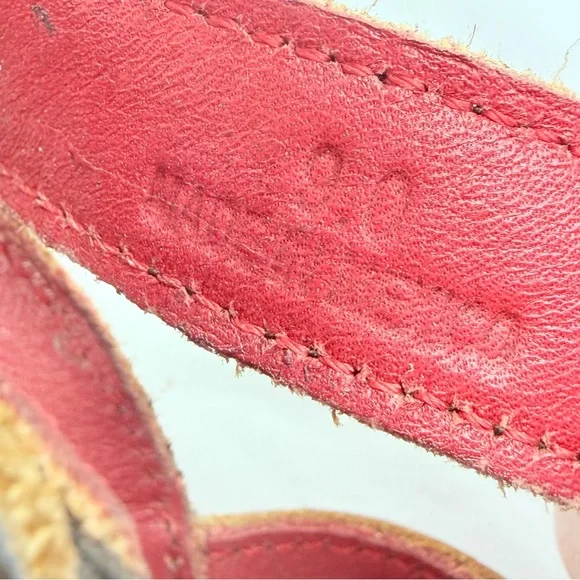 Bed Stu Brown Leather Wood Wedge Strappy Gladiator Sandals - Picture 14 of 14